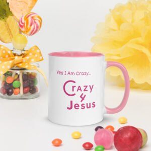 Mug with Color Inside | Faith-Inspired Ceramic Coffee Cup
